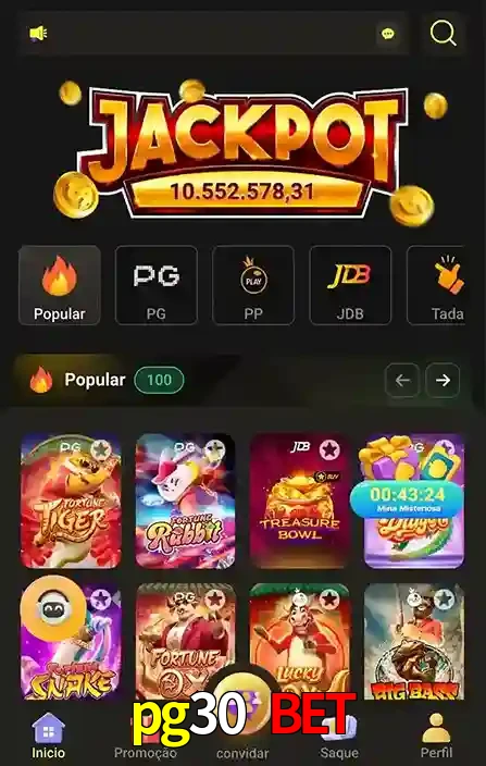 Promoções Especiais no pg30 bet App